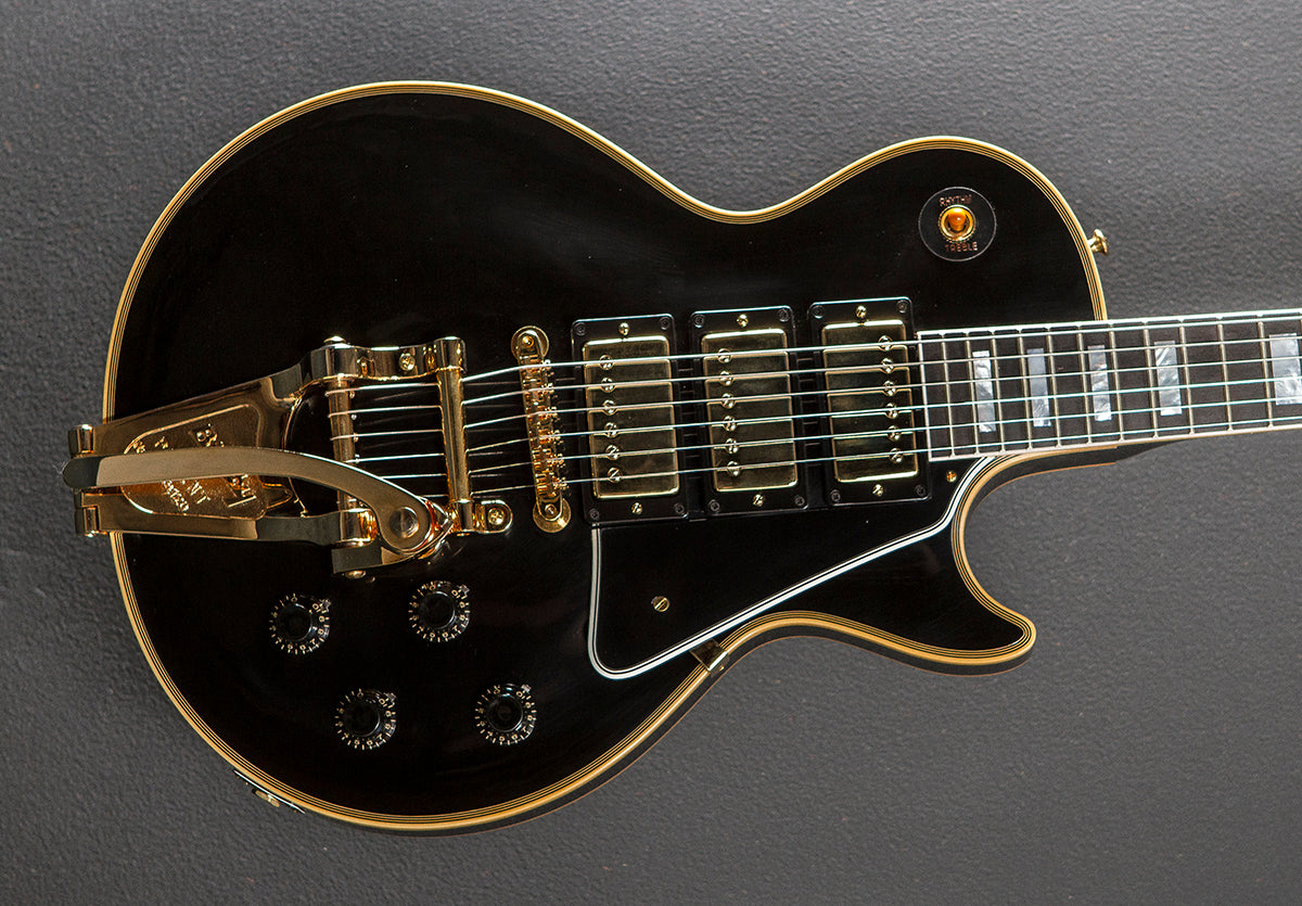 1957 Les Paul Custom Reissue - VOS Ebony 3 Pickup w/Bigsby