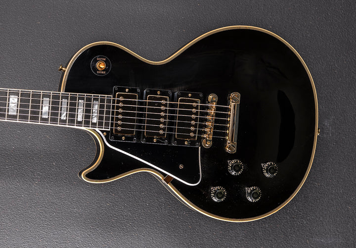 1957 Les Paul Custom Reissue Left Hand - VOS Ebony 3 Pickup