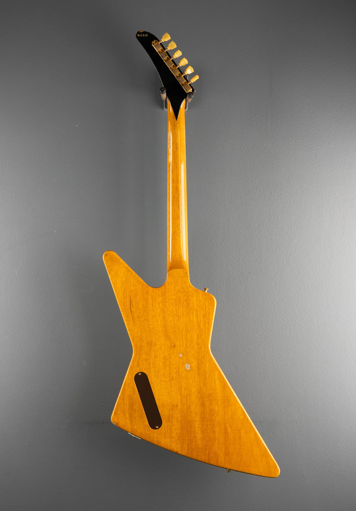 1958 Korina Explorer Reissue (White Pickguard) Heavy Aged - Antique Natural