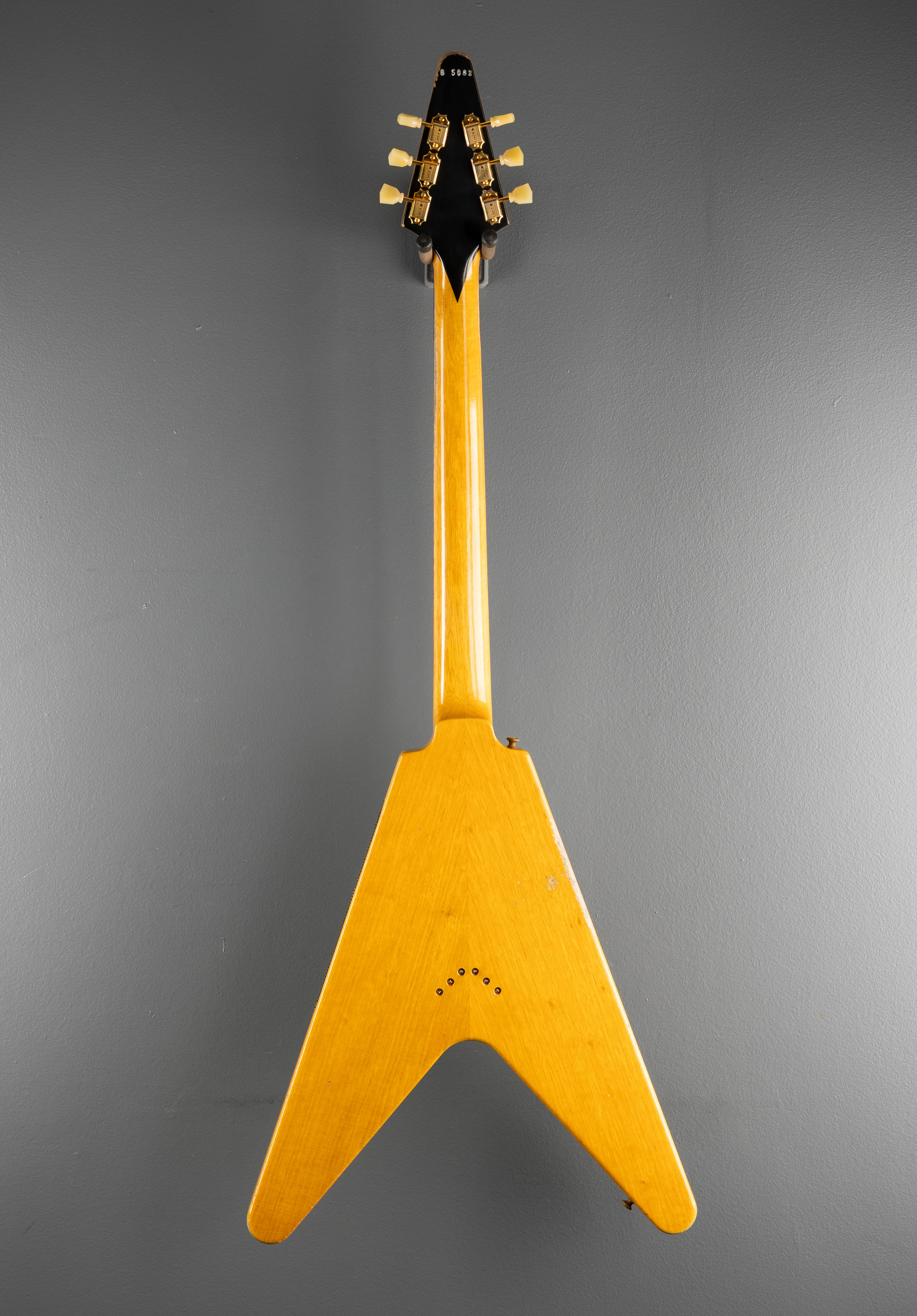 1958 Korina Flying V Reissue (Black Pickguard) Heavy Aged
