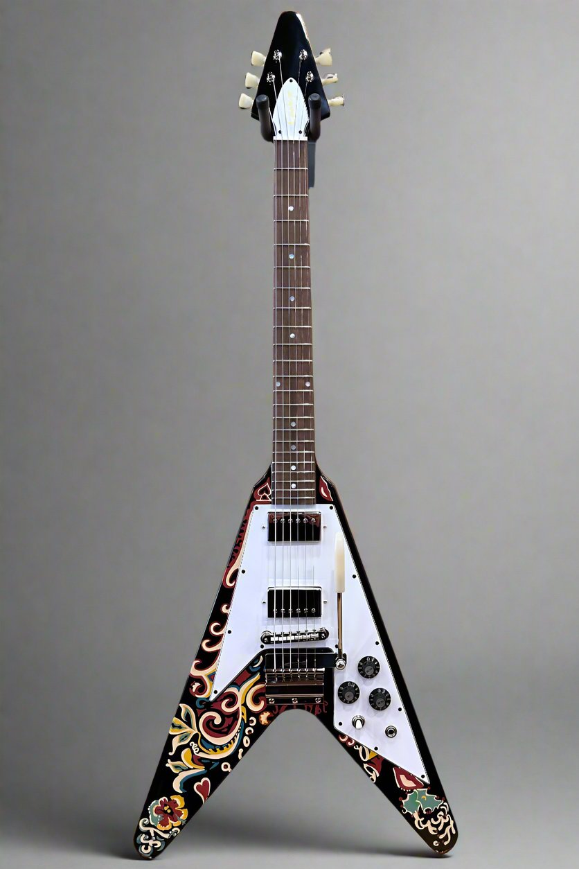 Jimi Hendrix "Love Drops" Flying V - Ebony