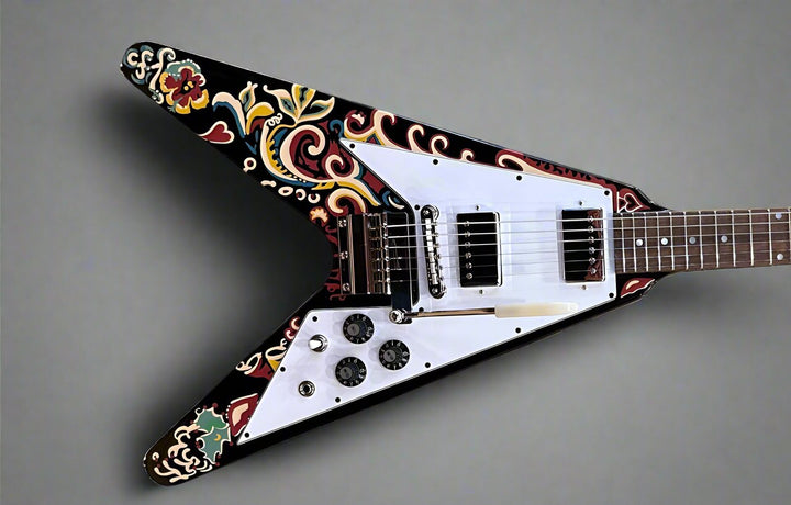 Jimi Hendrix "Love Drops" Flying V - Ebony