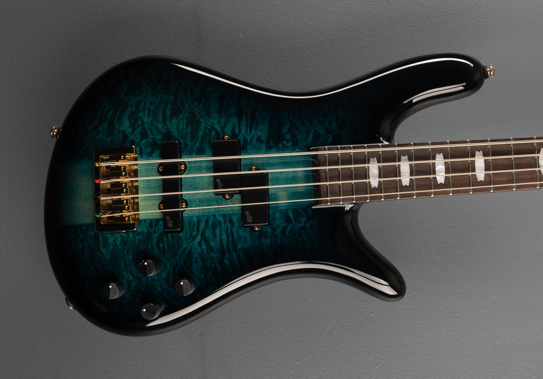 Icon NS-2 Neck Through - Black and Blue
