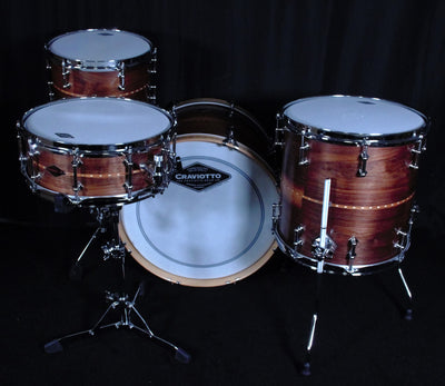 Walnut with Cherry Inlay 4 Piece Shell Pack
