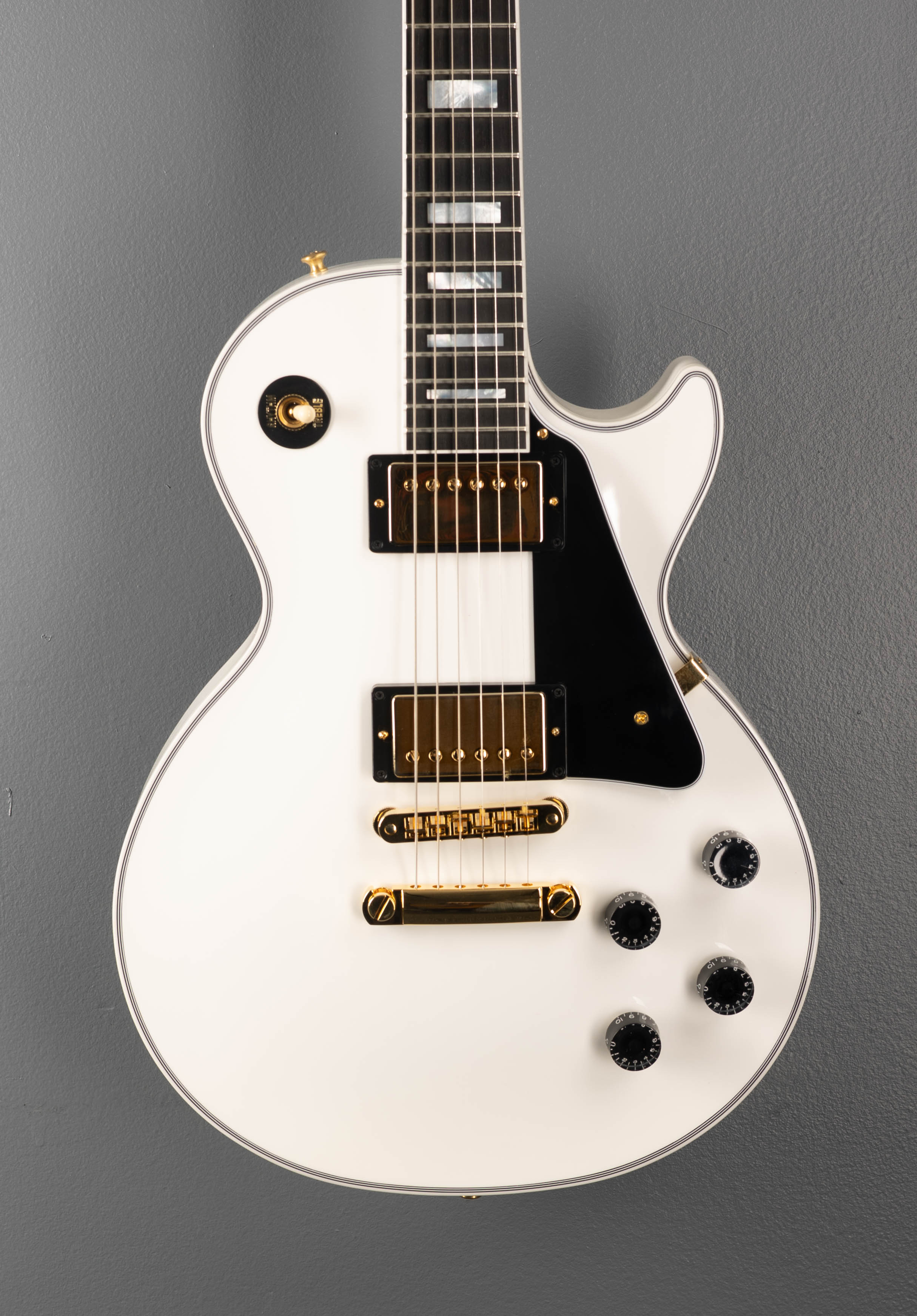 Les Paul Custom w/Ebony Fingerboard Gloss - Alpine White – Dave's