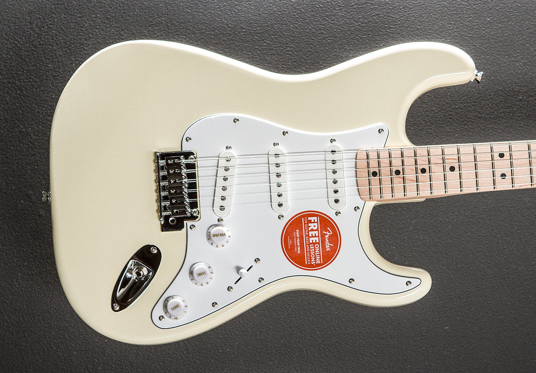 Affinity Series Stratocaster - Olympic White w/Maple
