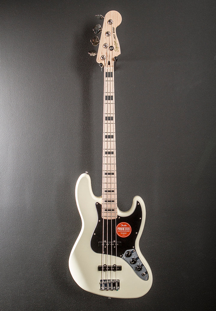 Affinity Series Active Jazz Bass - Olympic White w/Maple