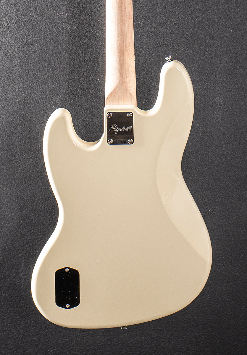 Affinity Series Active Jazz Bass - Olympic White w/Maple
