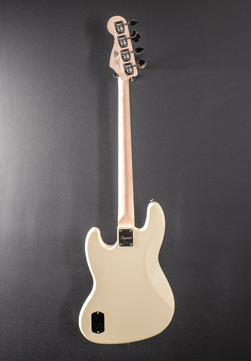 Affinity Series Active Jazz Bass - Olympic White w/Maple