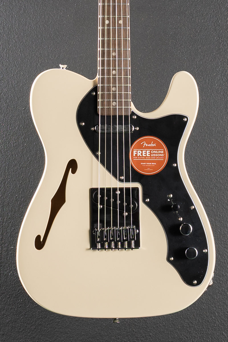 Affinity Series Telecaster Thinline - Olympic White w/Indian Laurel