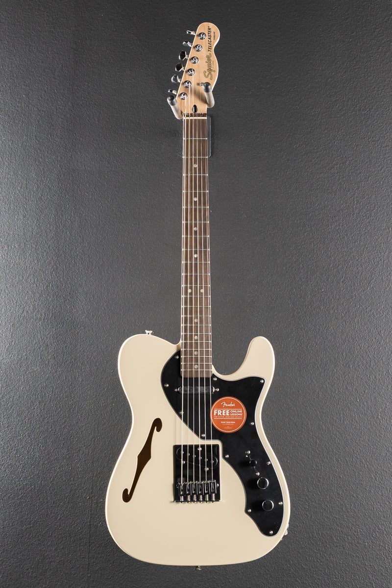 Affinity Series Telecaster Thinline - Olympic White w/Indian Laurel
