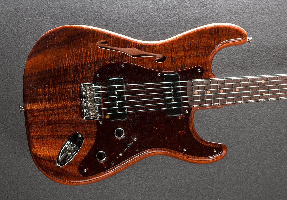 Artisan Dual P 90 Koa Strat Dave s Guitar Shop