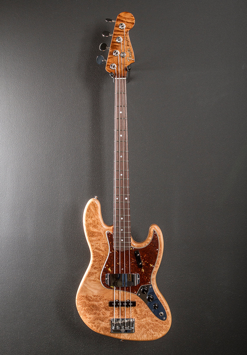 Artisan Maple Burl Jazz Bass – Dave's Guitar Shop