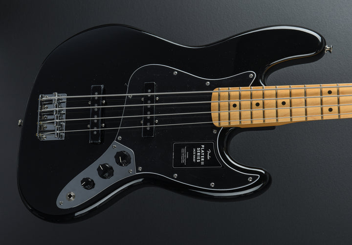 Player II Jazz Bass - Black W/Maple
