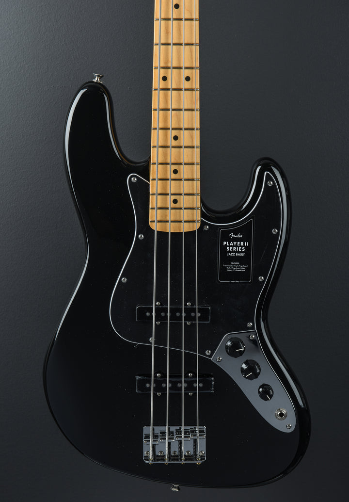 Player II Jazz Bass - Black W/Maple