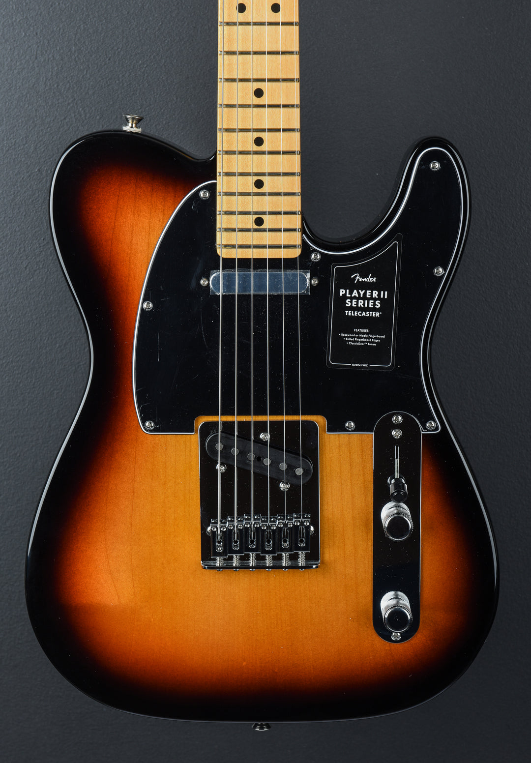 Player II Telecaster - 3 Color Sunburst w/Maple