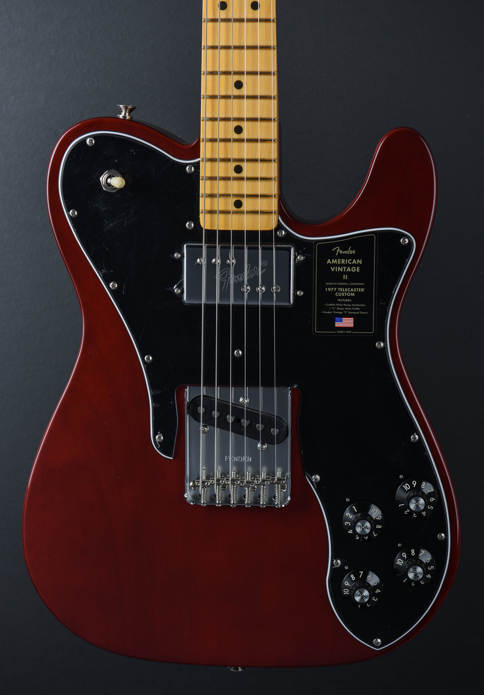 American Vintage II 1977 Telecaster Custom - Wine w/Maple – Dave's
