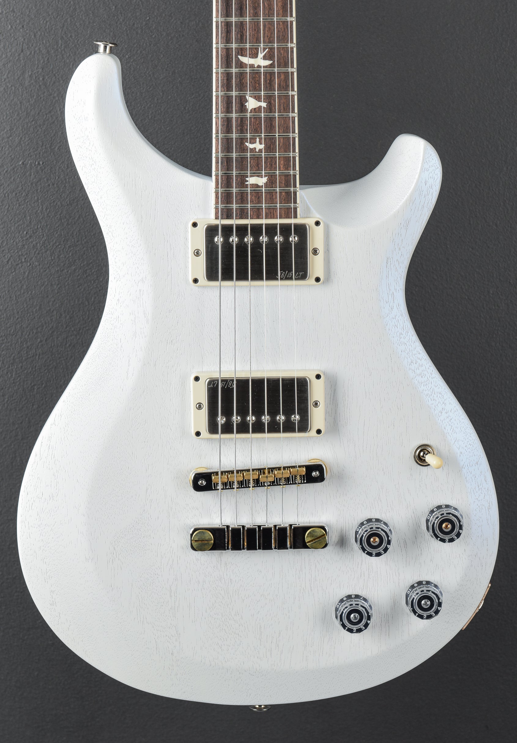 S2 McCarty 594 Thinline Satin - Pearl White – Dave's Guitar Shop