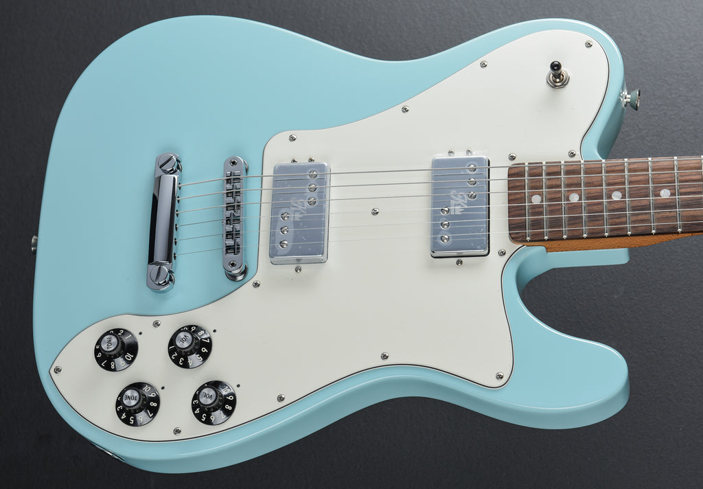 Kingfish Delta Day Telecaster Deluxe - Daphne Blue – Dave's Guitar