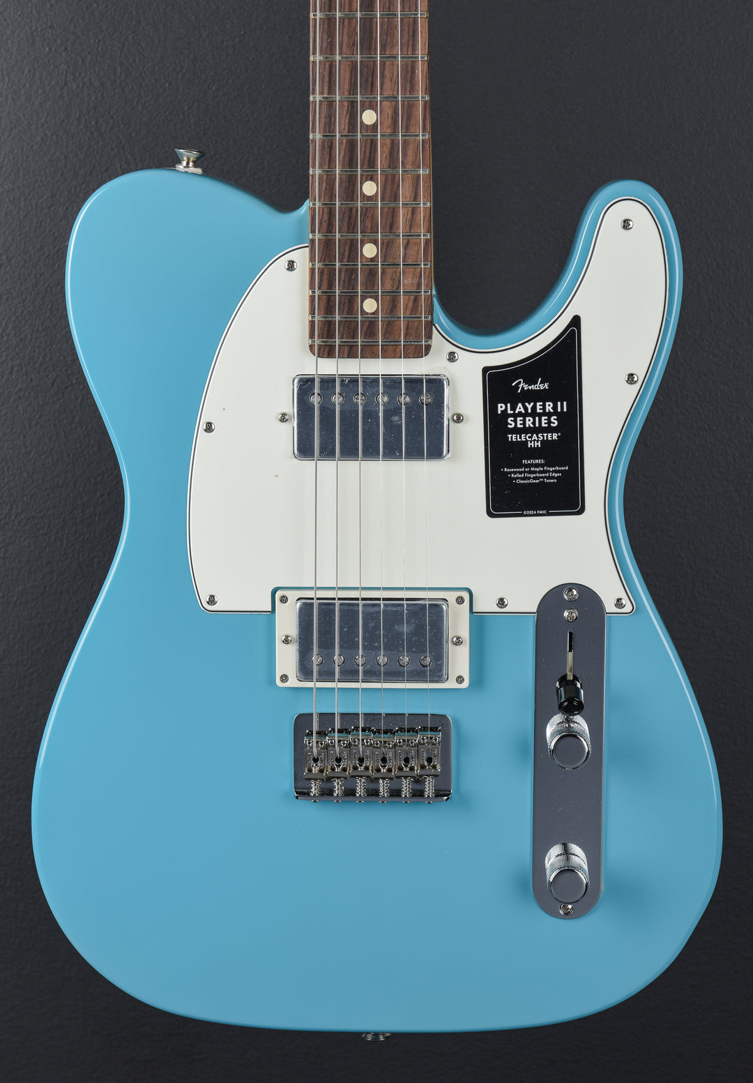 Player II Telecaster HH - Aquatone Blue w/Rosewood