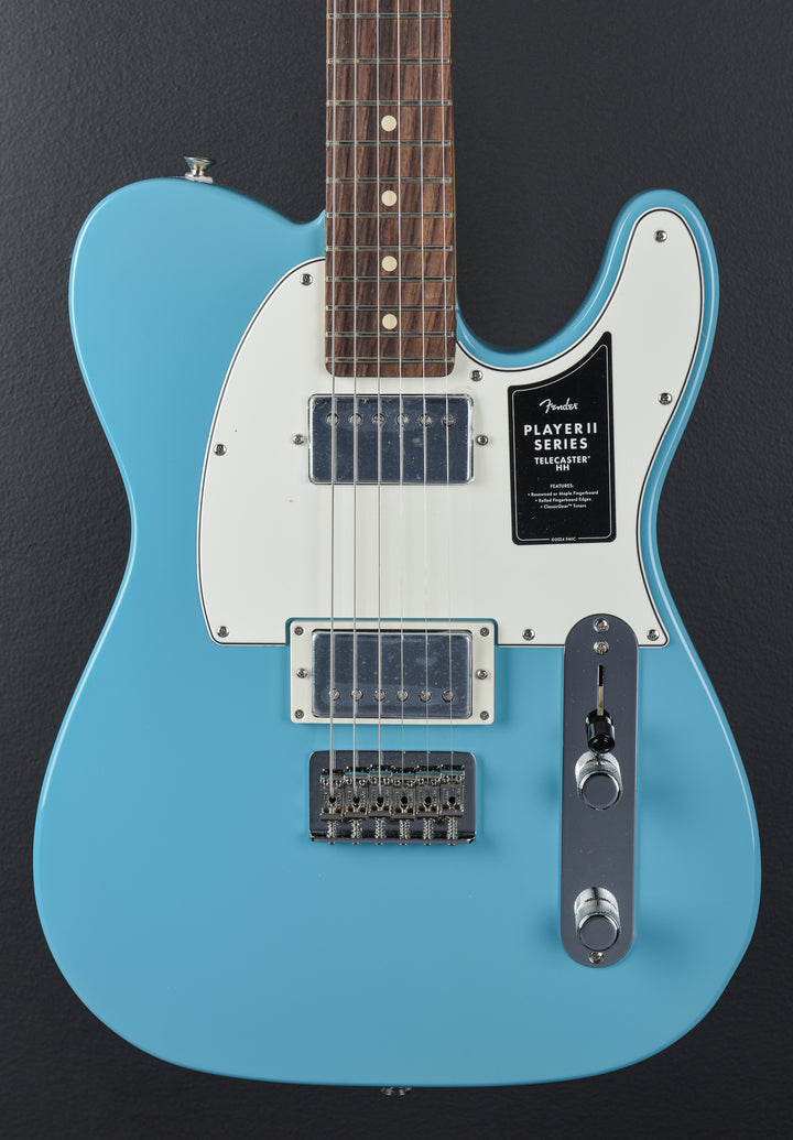 Player II Telecaster HH - Aquatone Blue w/Rosewood