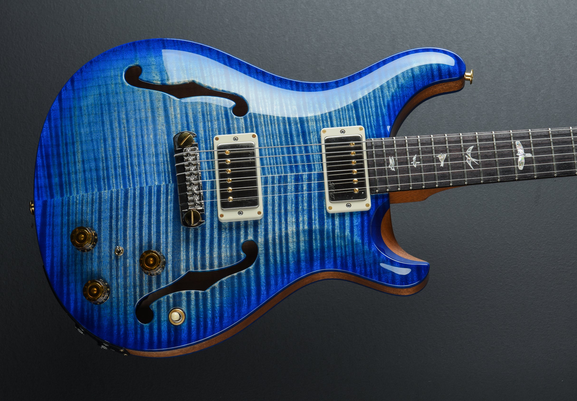 PRS hollowbody Ⅱ piezo 10top PRS Hollowbody II Piezo 10-Top Electric Guitar - Red Tiger