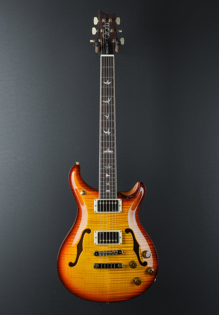 McCarty 594 Hollowbody II 10 Top - Tobacco Wrap Burst/Natural Sides