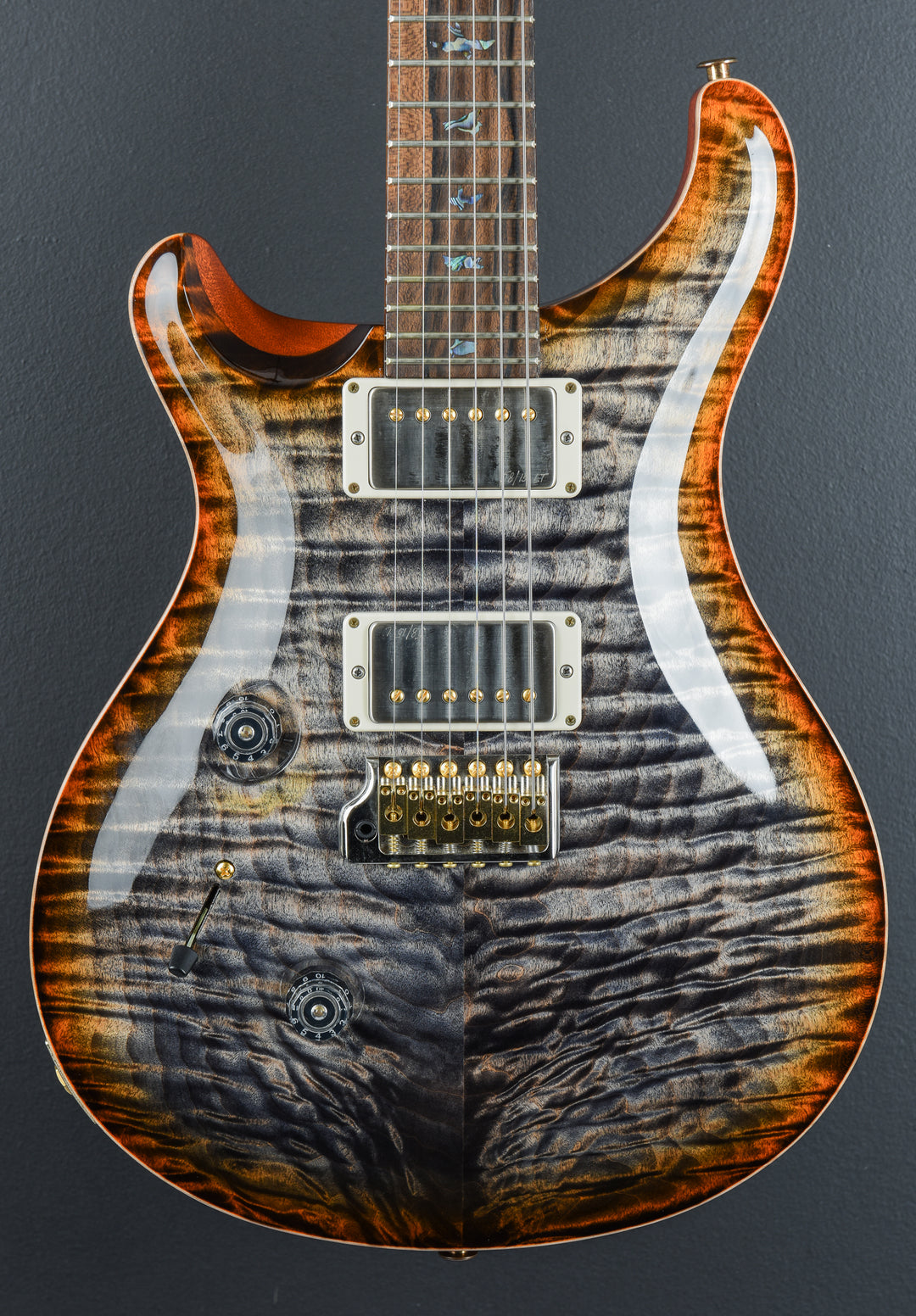 Custom 24 10 Top Left Hand - Burnt Maple Leaf &