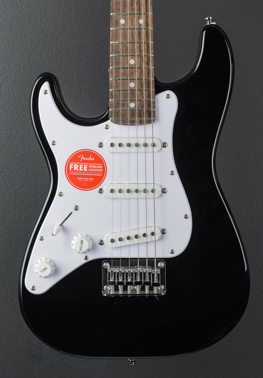 Mini Strat Left Handed - Black