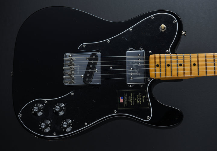American Vintage II 1977 Telecaster Custom - Black w/Maple