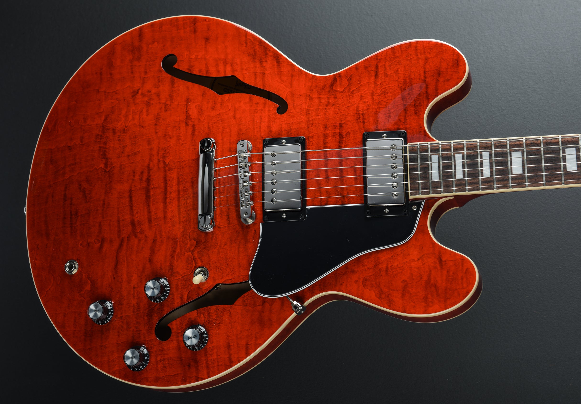 ES-335 Figured - Sixties Cherry – Dave's Guitar Shop