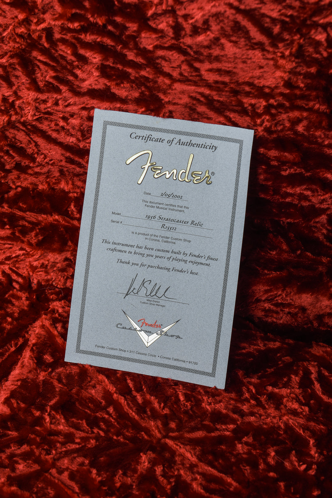 Used '56 Relic Strat '02