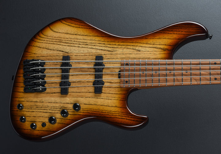 Mode MDM1305 5 String Bass - Natural Stained Amber Burst