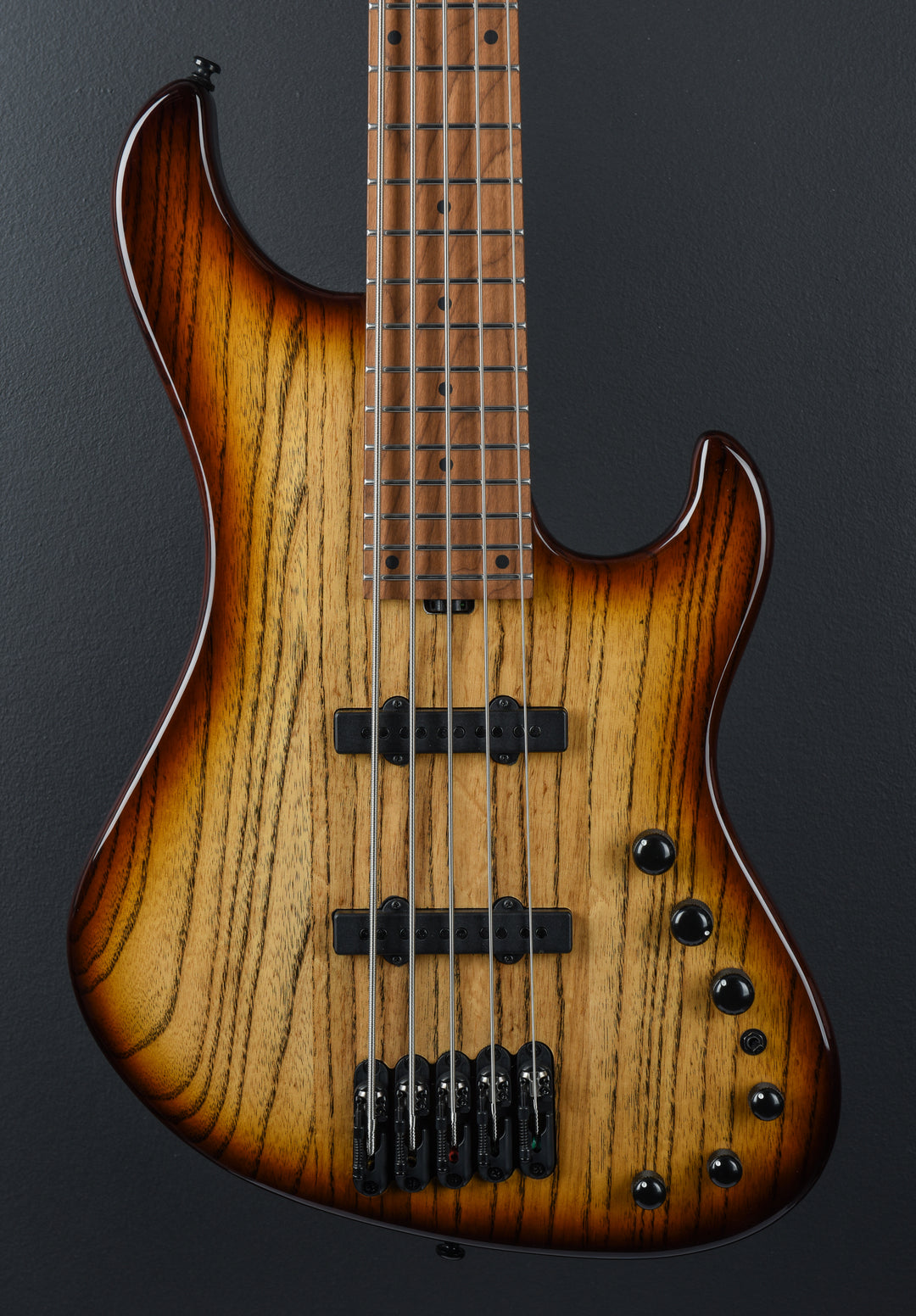 Mode MDM1305 5 String Bass - Natural Stained Amber Burst