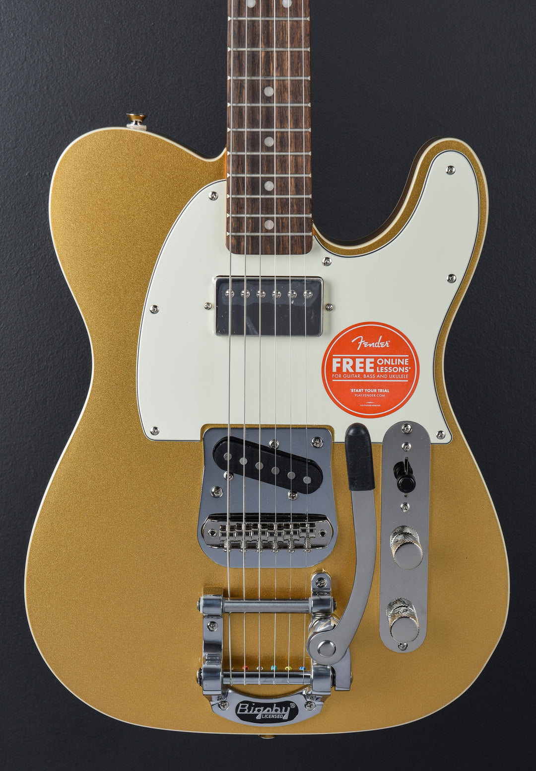 Classic Vibe Custom Telecaster SH w/Bigsby - Aztec Gold