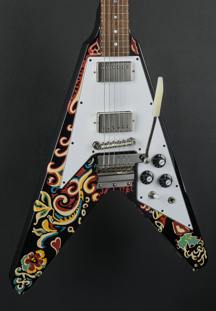 Jimi Hendrix "Love Drops" Flying V - Ebony