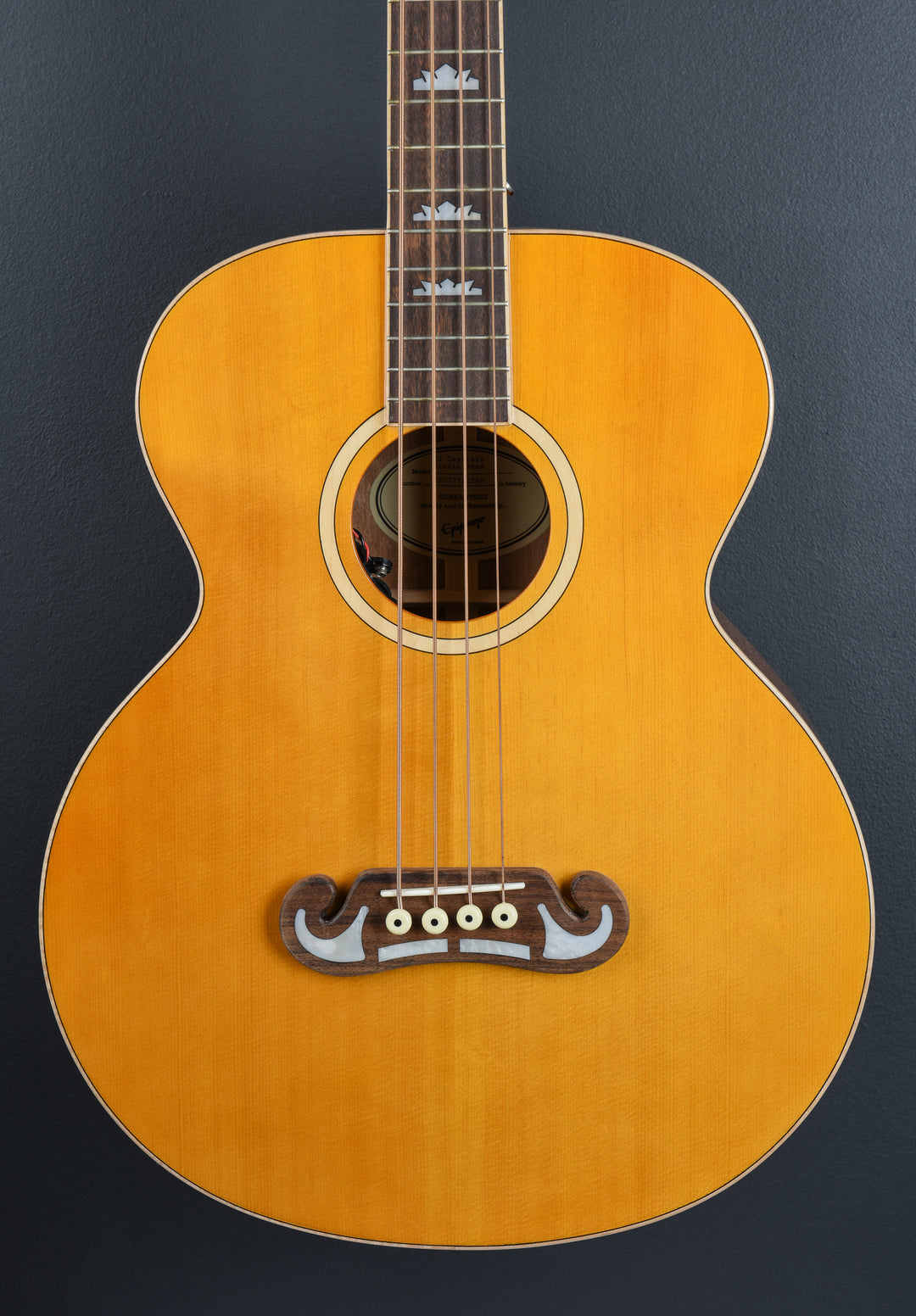 El Capitan J-200 Studio Bass - Aged Vintage Natural