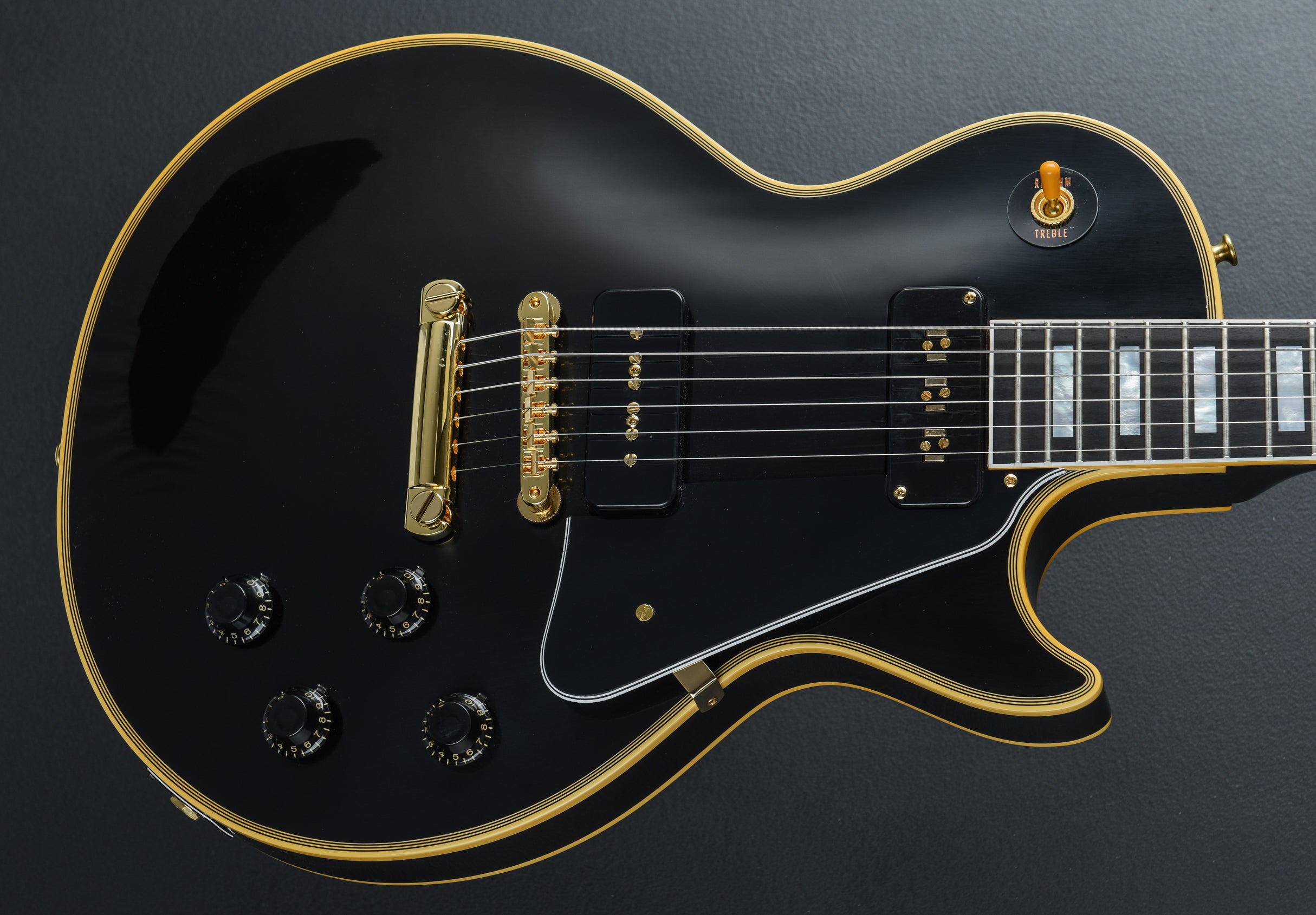 1954 Les Paul Custom Staple Pickup Reissue - VOS Ebony – Dave's