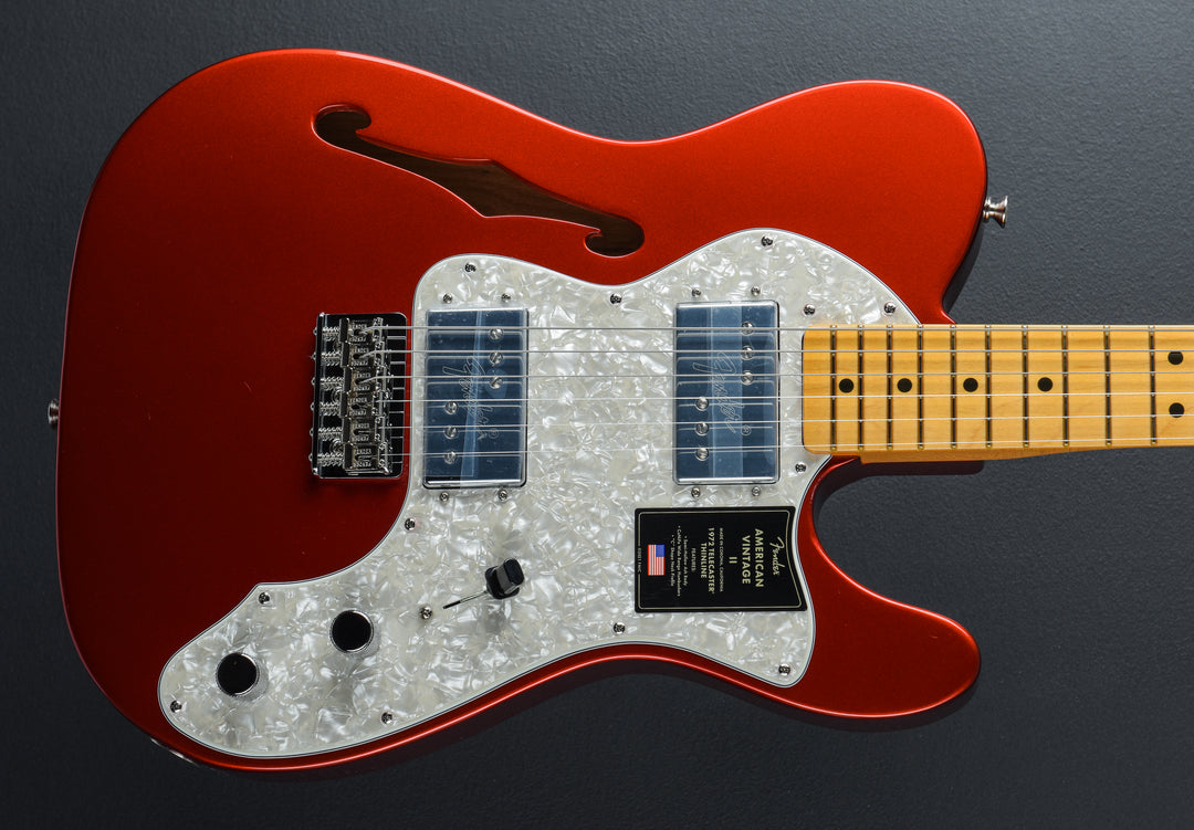 American Vintage II 1972 Telecaster Thinline - Candy Apple Red