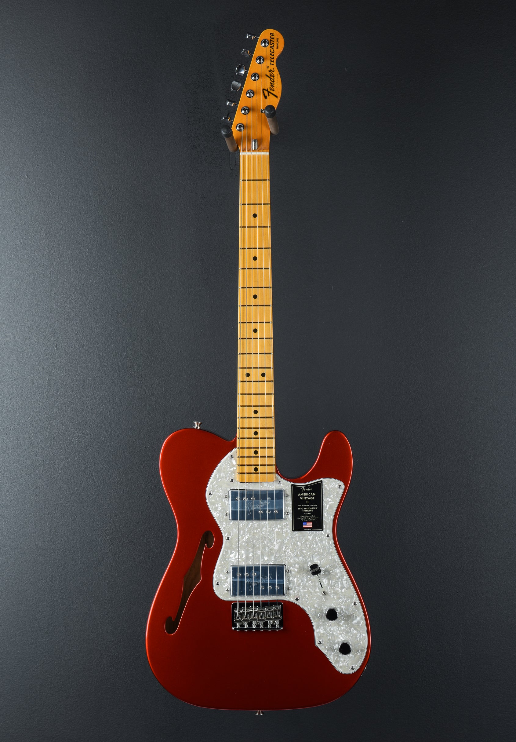 American Vintage II 1972 Telecaster Thinline - Candy Apple Red