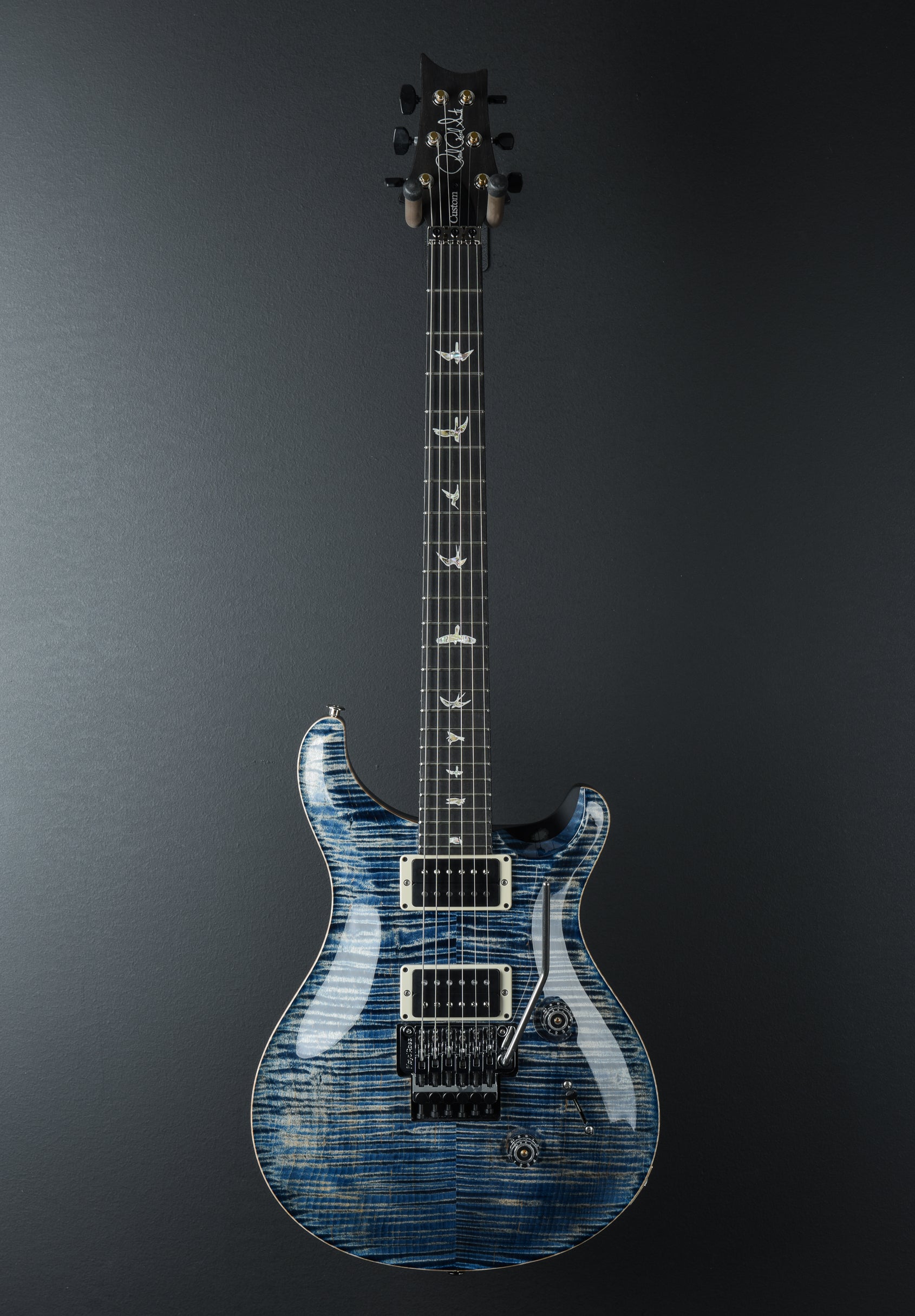 PRS Custom 24 10-Top Electric Guitar Faded Whale Blue Demo