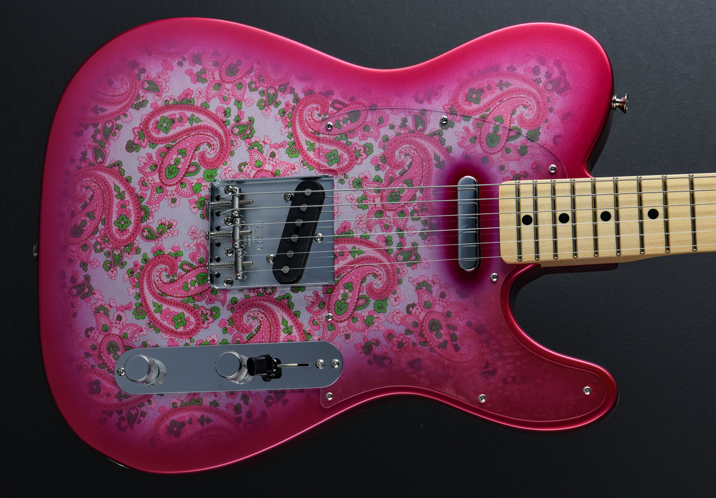 1968 NOS Pink Paisley Telecaster – Dave's Guitar Shop