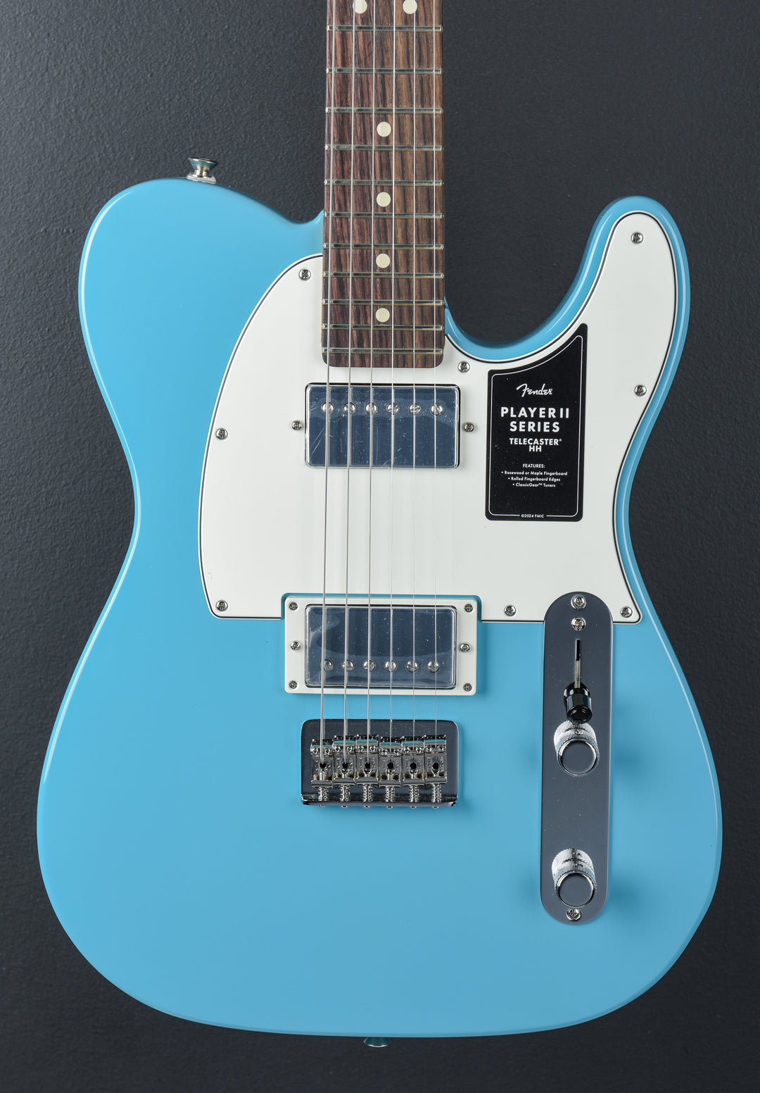 Player II Telecaster HH - Aquatone Blue w/Rosewood