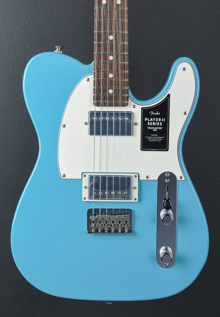 Player II Telecaster HH - Aquatone Blue w/Rosewood