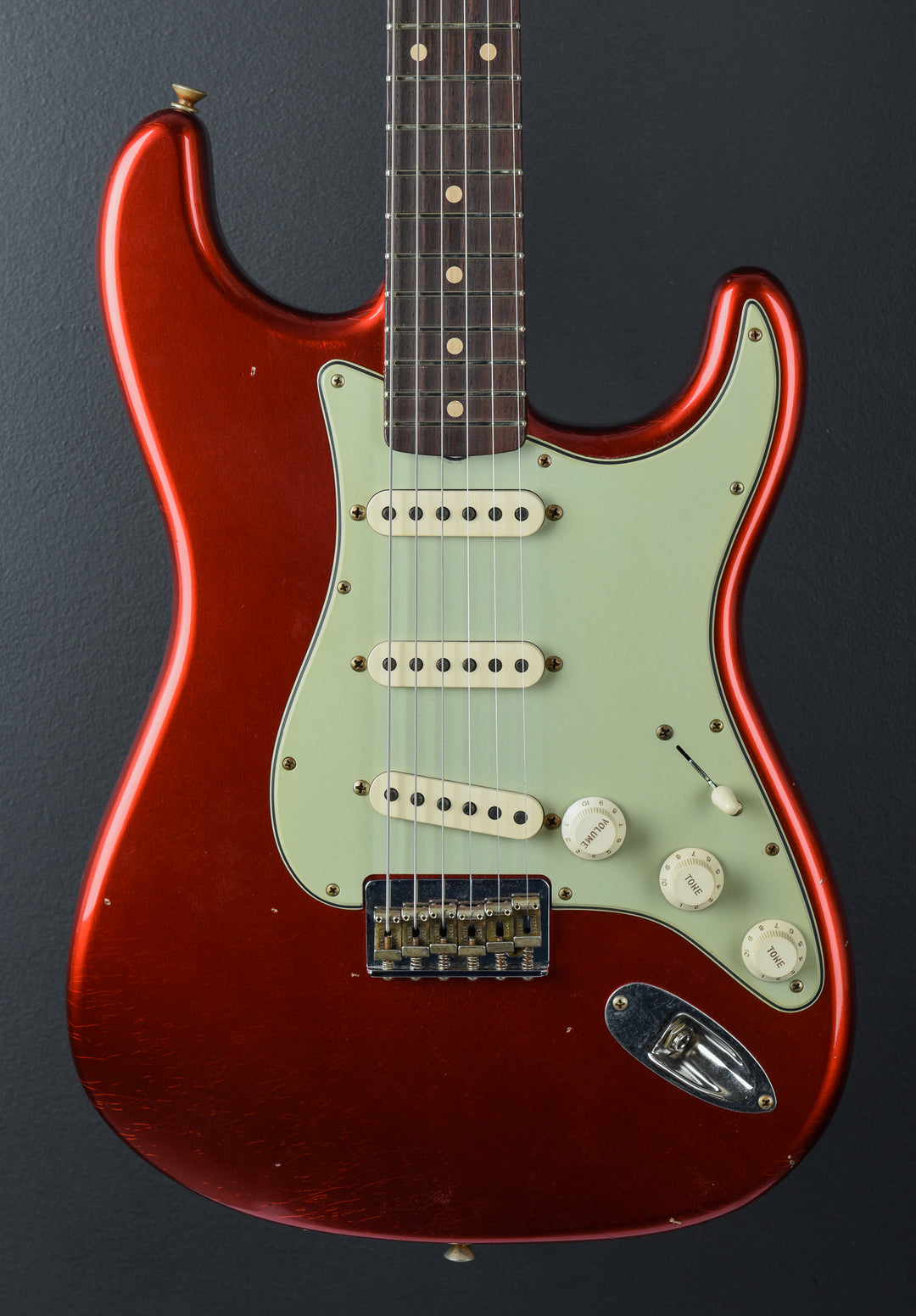 1960 Journeyman Relic Strat Hardtail - Candy Apple Red