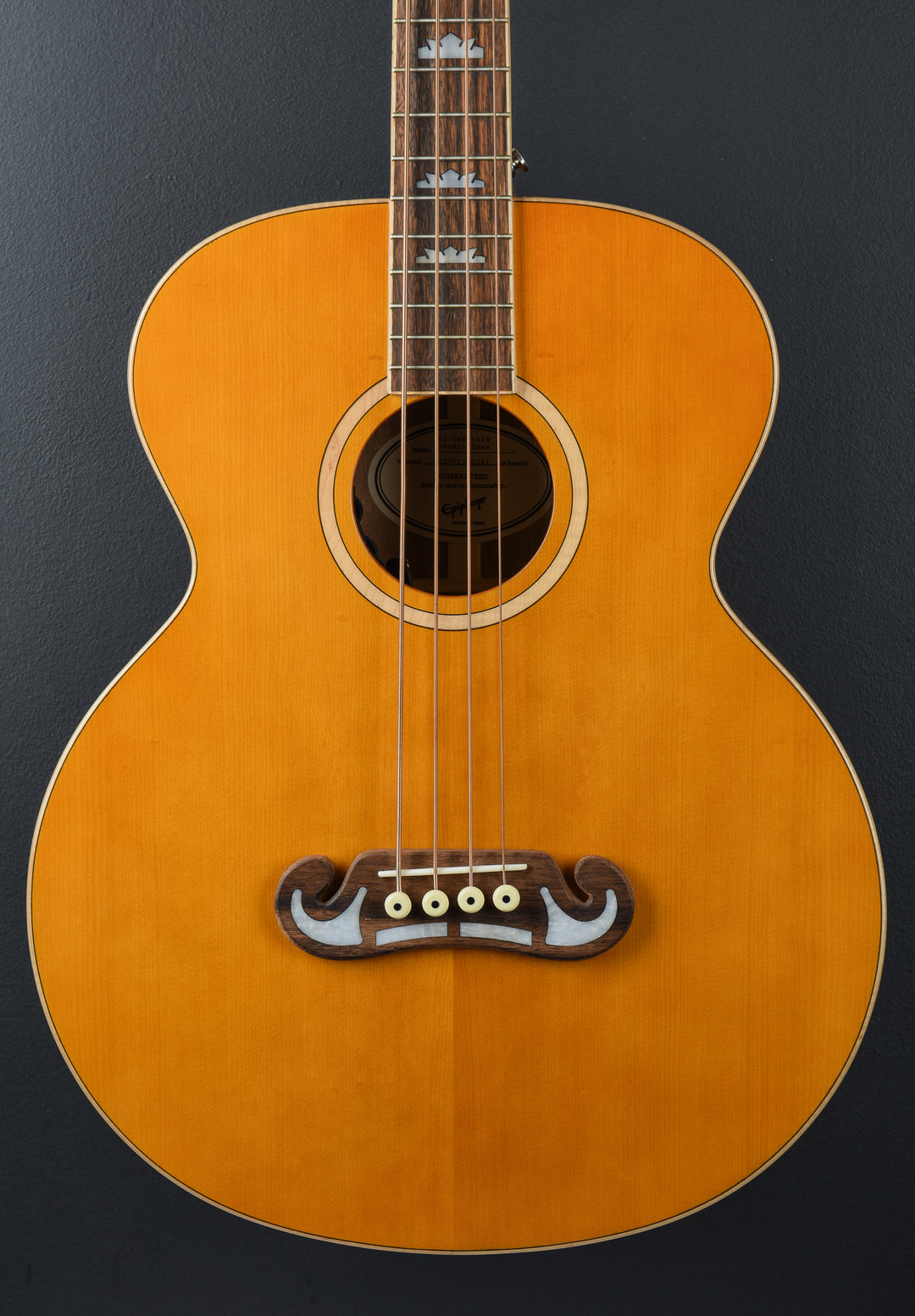 El Capitan J-200 Studio Bass - Aged Vintage Natural