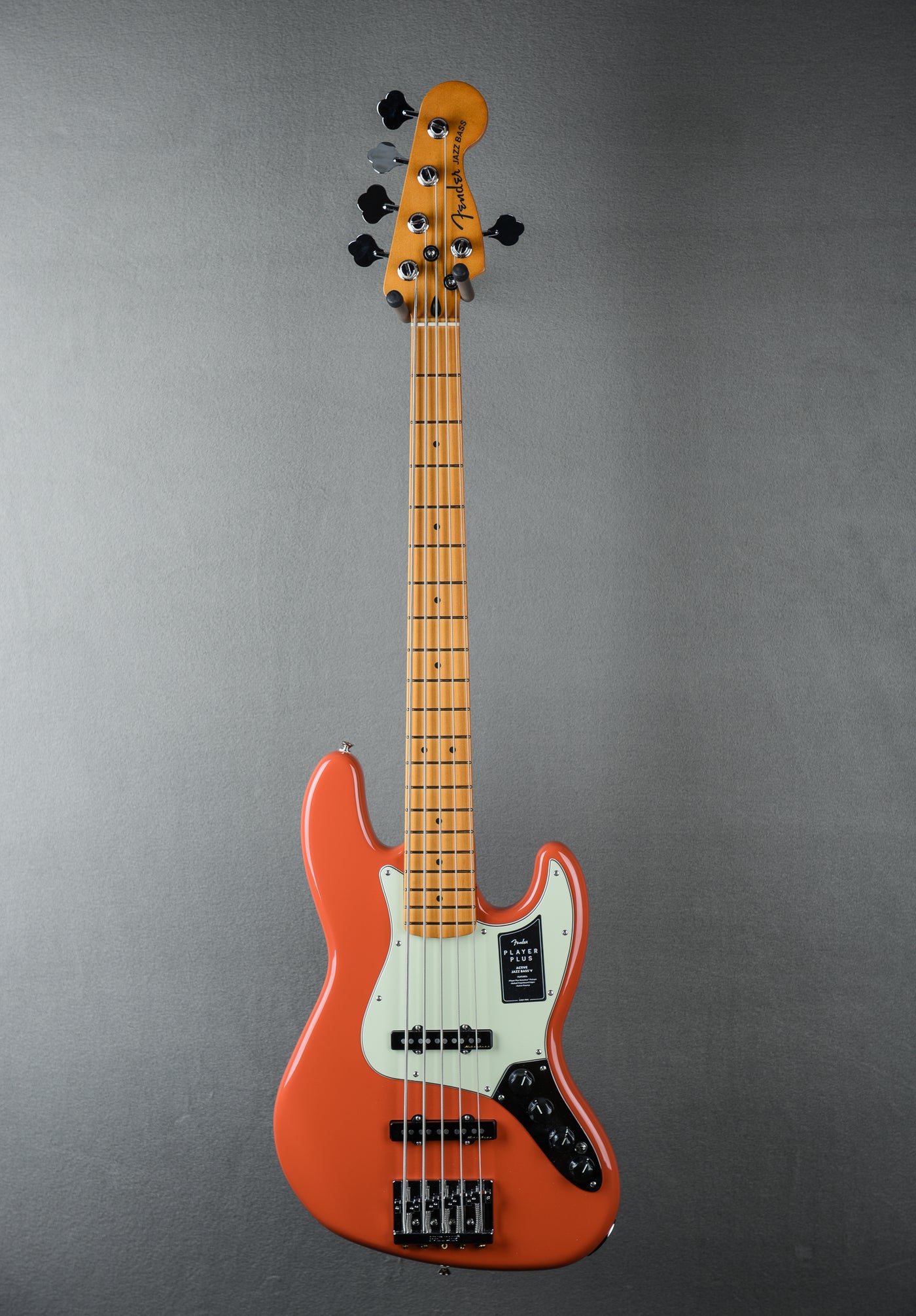 Player Plus Jazz Bass V - Fiesta Red w/Maple