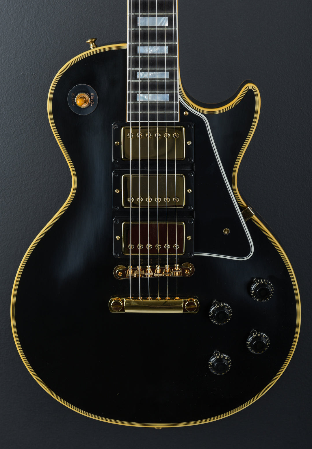 1957 Les Paul Custom Reissue - VOS Ebony 3-Pickup