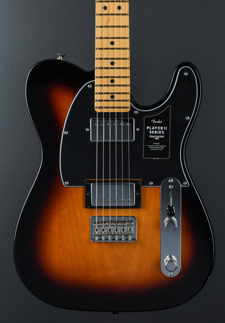 Player II Telecaster HH - 3 Color Sunburst w/Maple