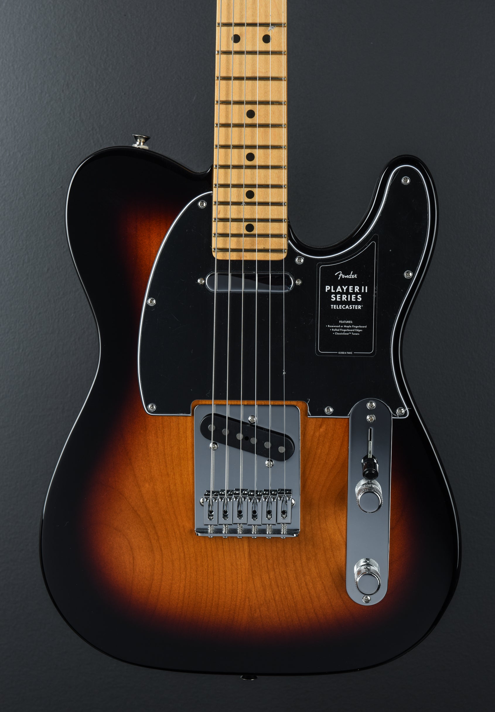 Player II Telecaster - 3 Color Sunburst w/Maple – Dave's Guitar Shop